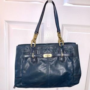 Blue COACH Chelsea Leather Jayden Carryall F17811